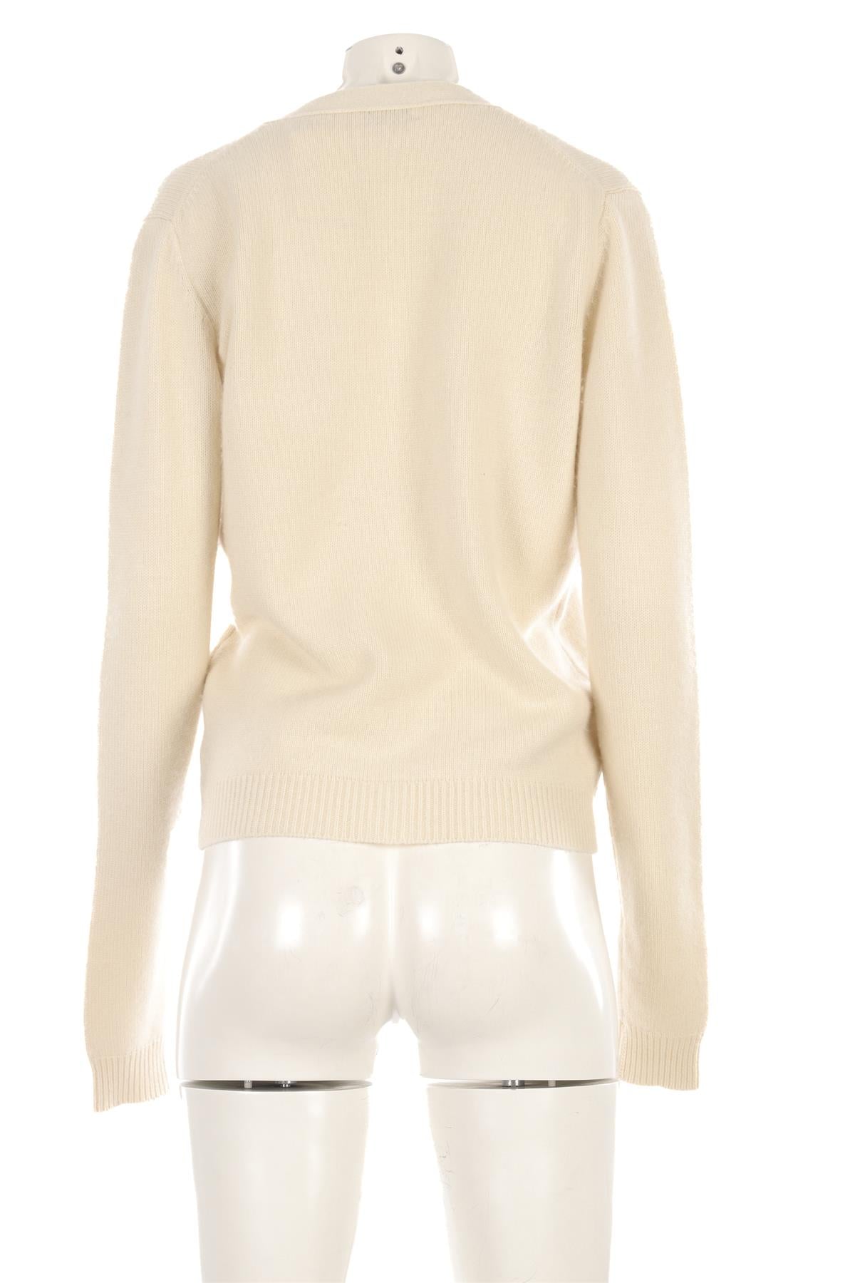 RAEY CREAM CASHMERE CARDIGAN SMALL