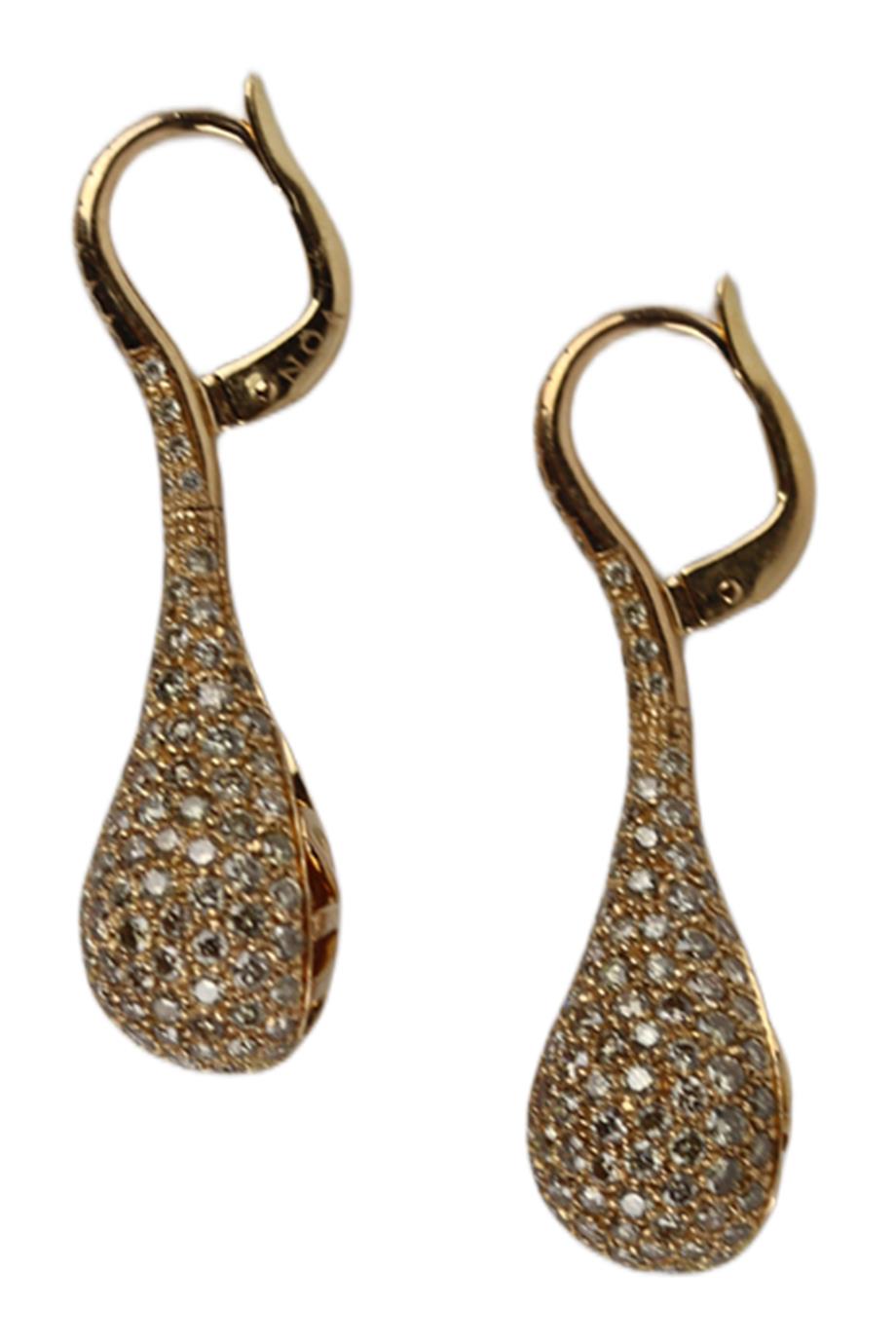 NOA FINE JEWELLERY OCTOPUSSY 18K ROSE GOLD AND DIAMOND EARRINGS