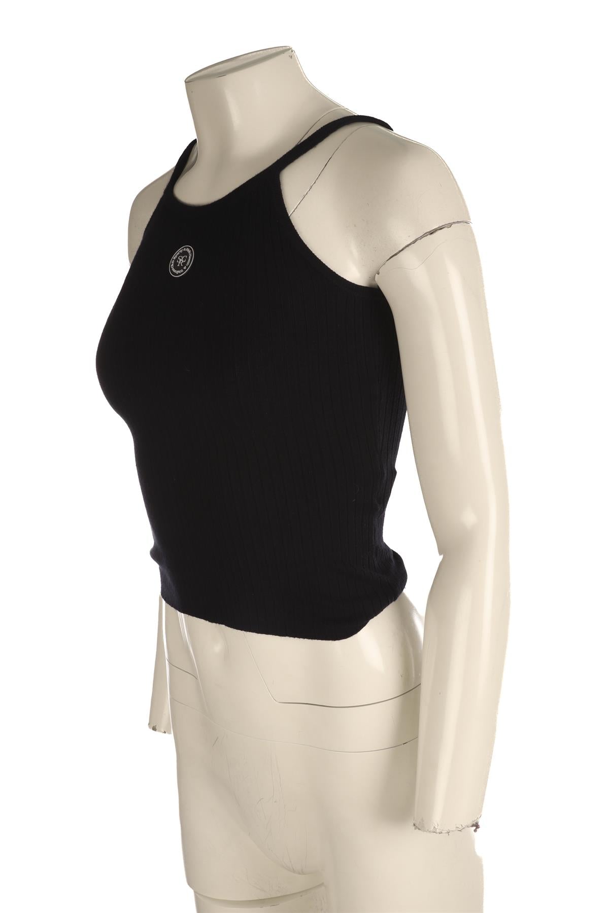SPORTY & RICH NAVY JERSEY TOP SMALL
