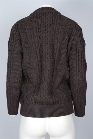 MARC JACOBS BROWN WOOL SWEATER SMALL
