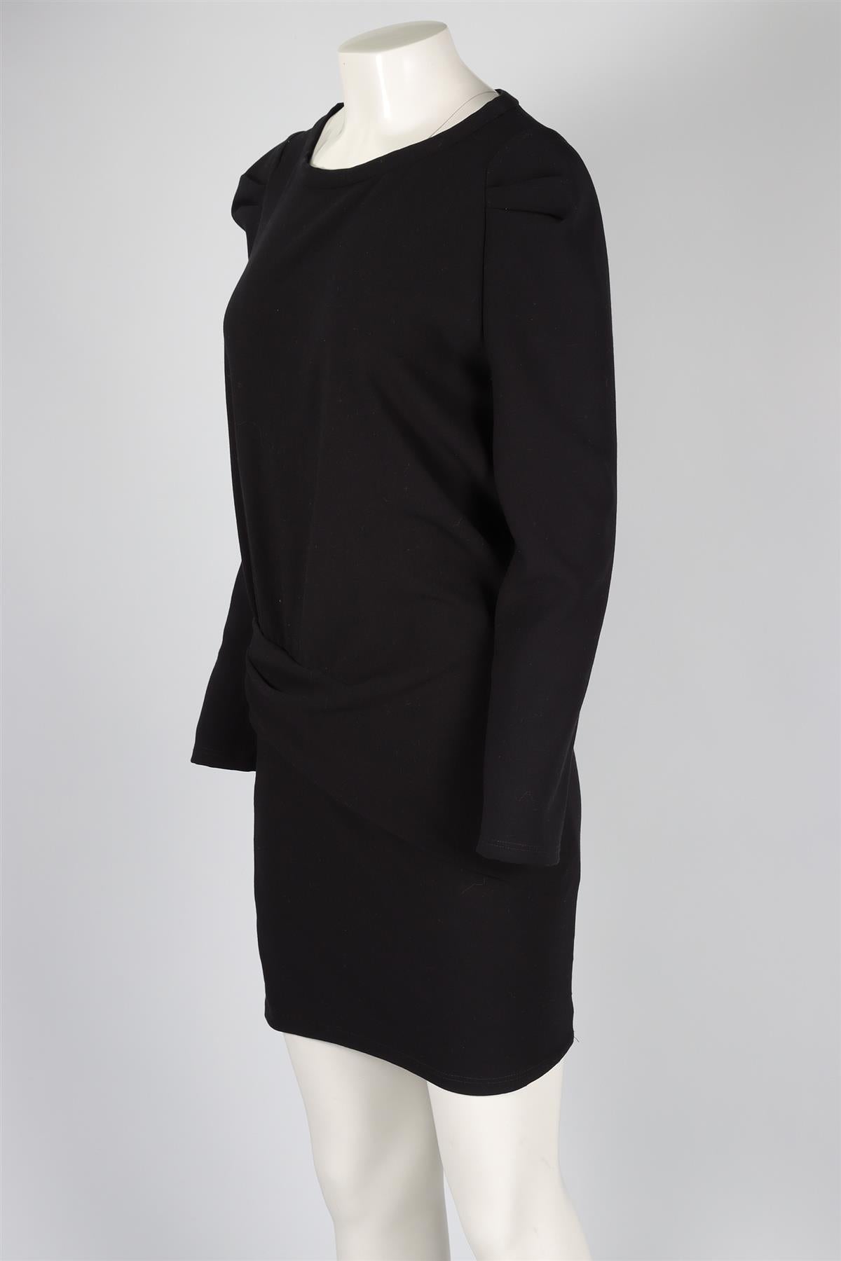 VANESSA BRUNO BLACK COTTON DRESS UK 10