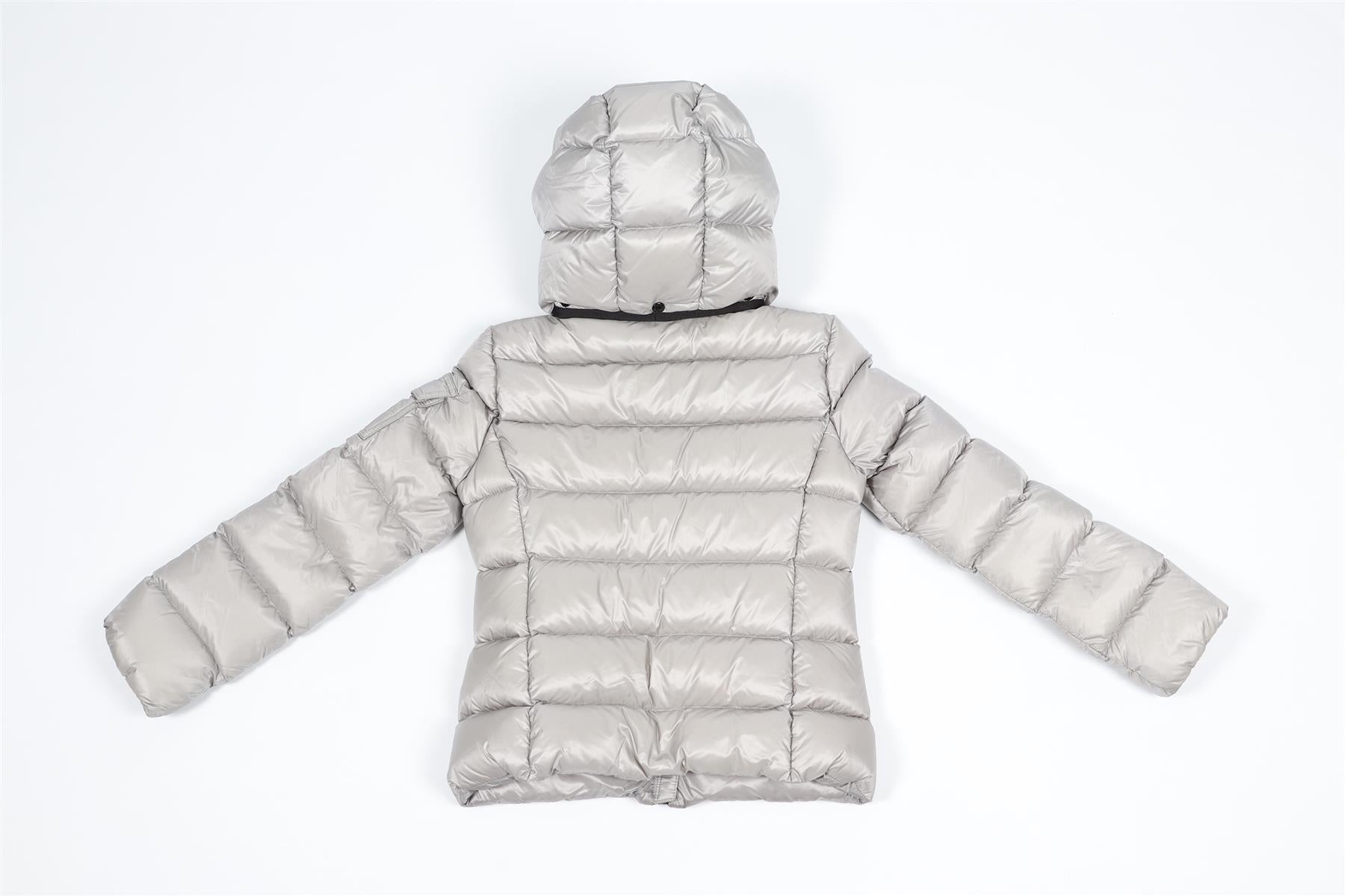 MONCLER GREY KIDS BOYS PADDED DOWN JACKET 10 YEARS