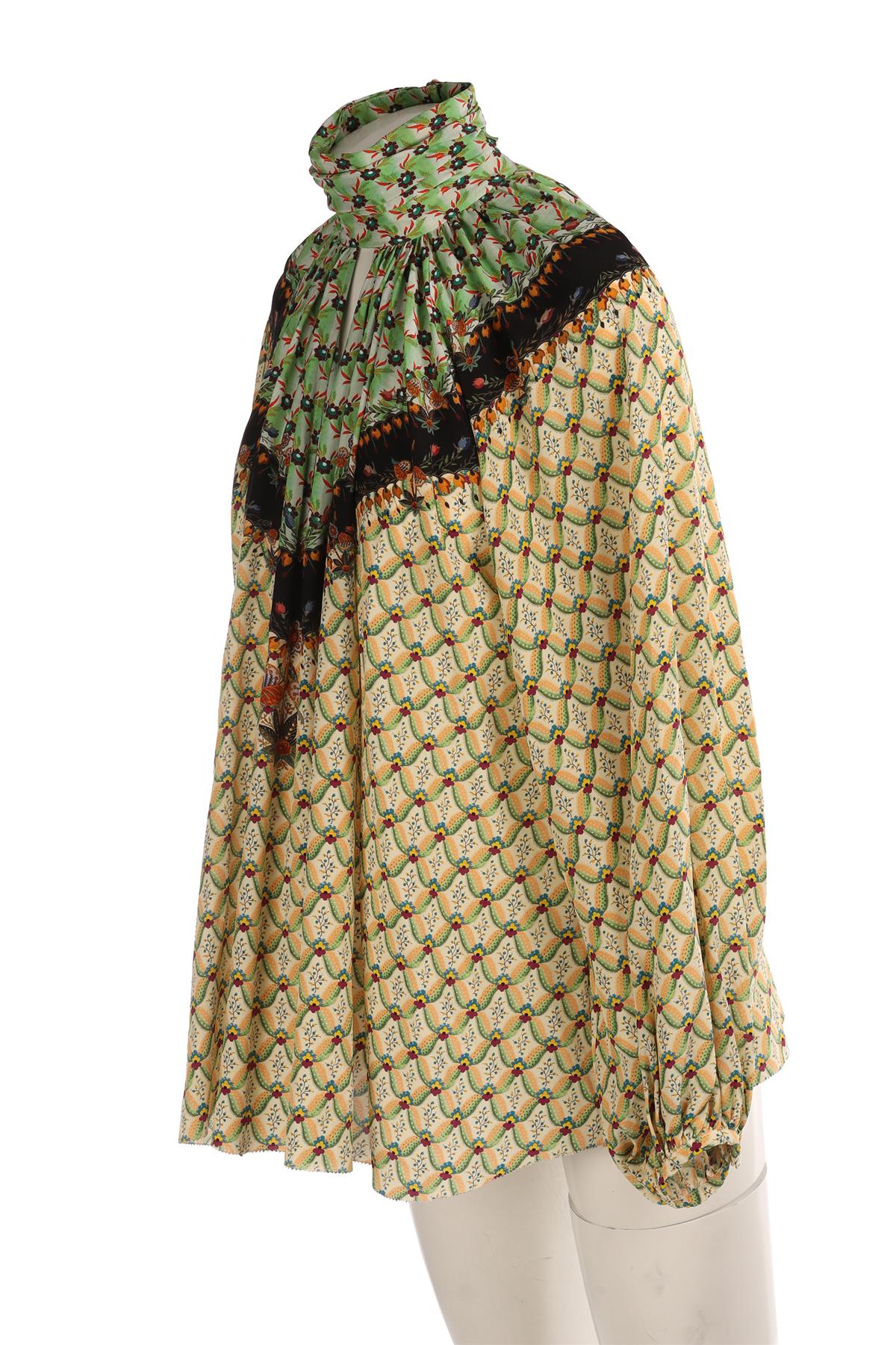 ETRO MULTI SILK TOP IT 44 UK 12