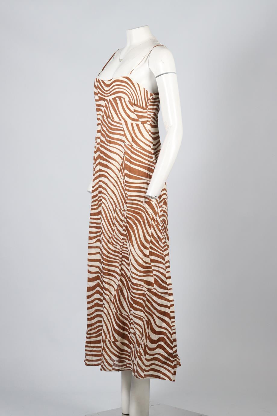 FAITHFULL THE BRAND LINEN MAXI DRESS XLARGE
