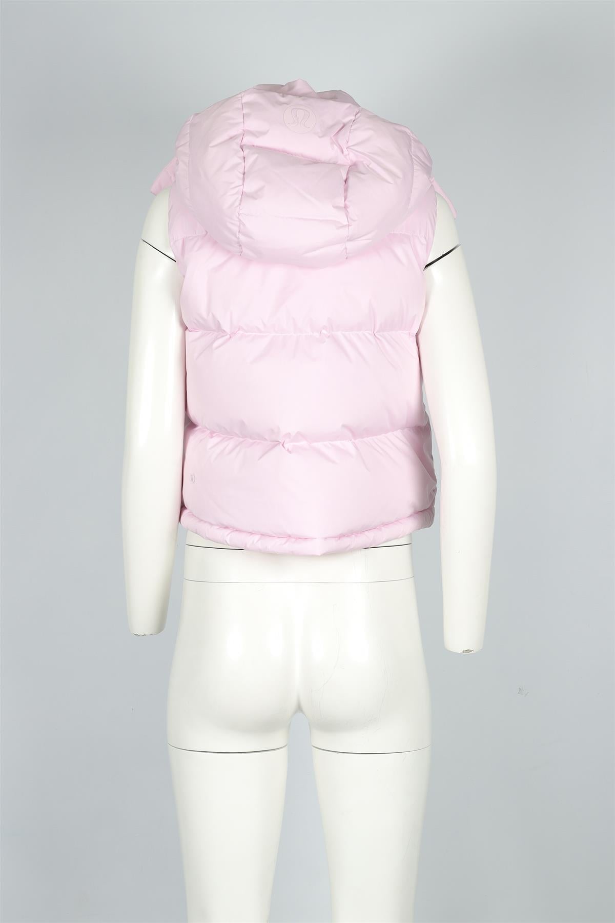 LULULEMON PINK PADDED GILET US 0 UK 4