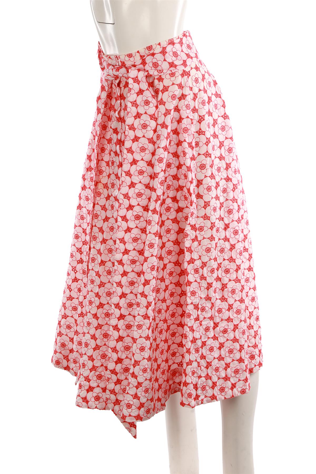 LISA MARIE FERNANDEZ MULTI COTTON MAXI SKIRT 1 UK 6-8