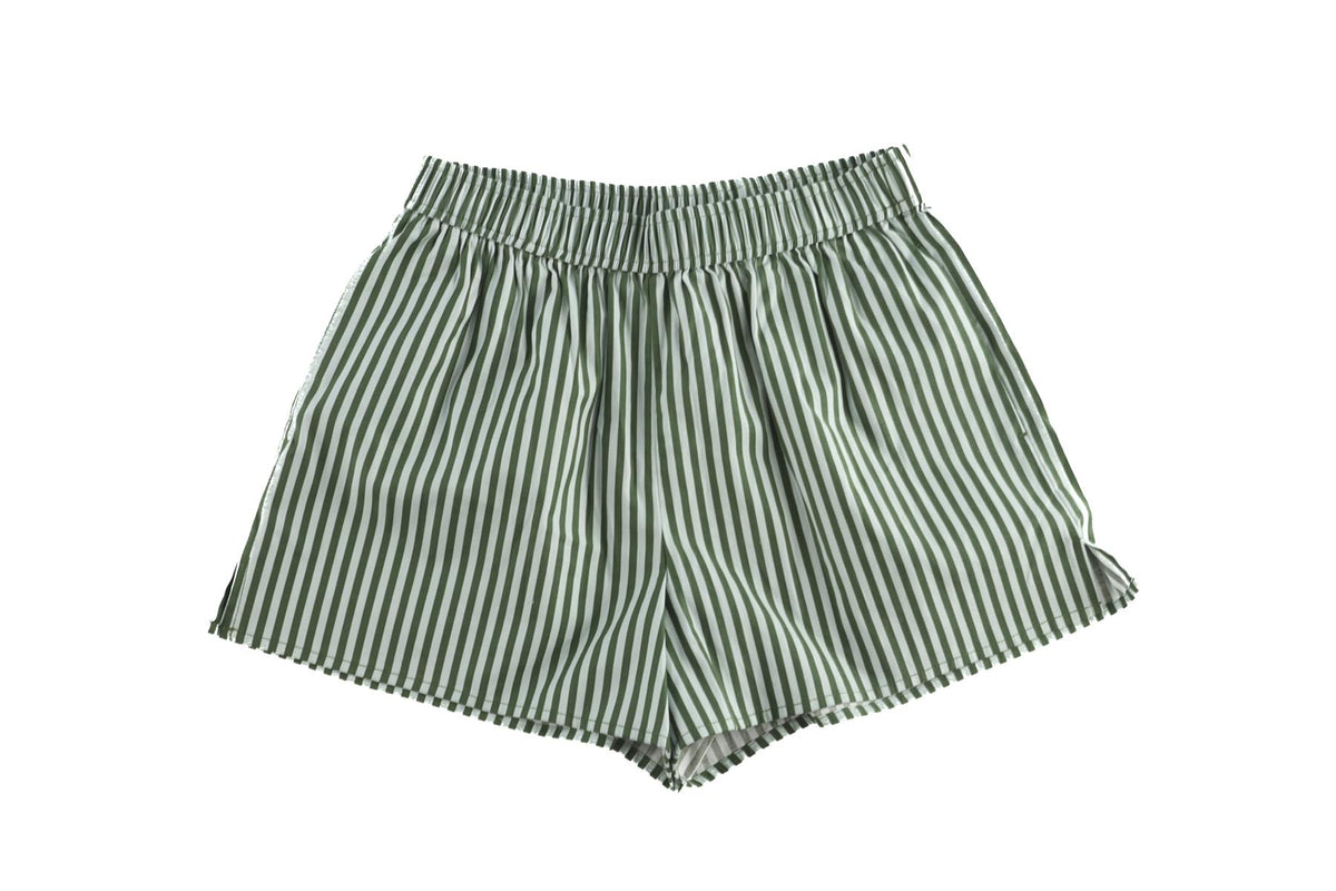 REFORMATION GREEN COTTON SHORTS XS