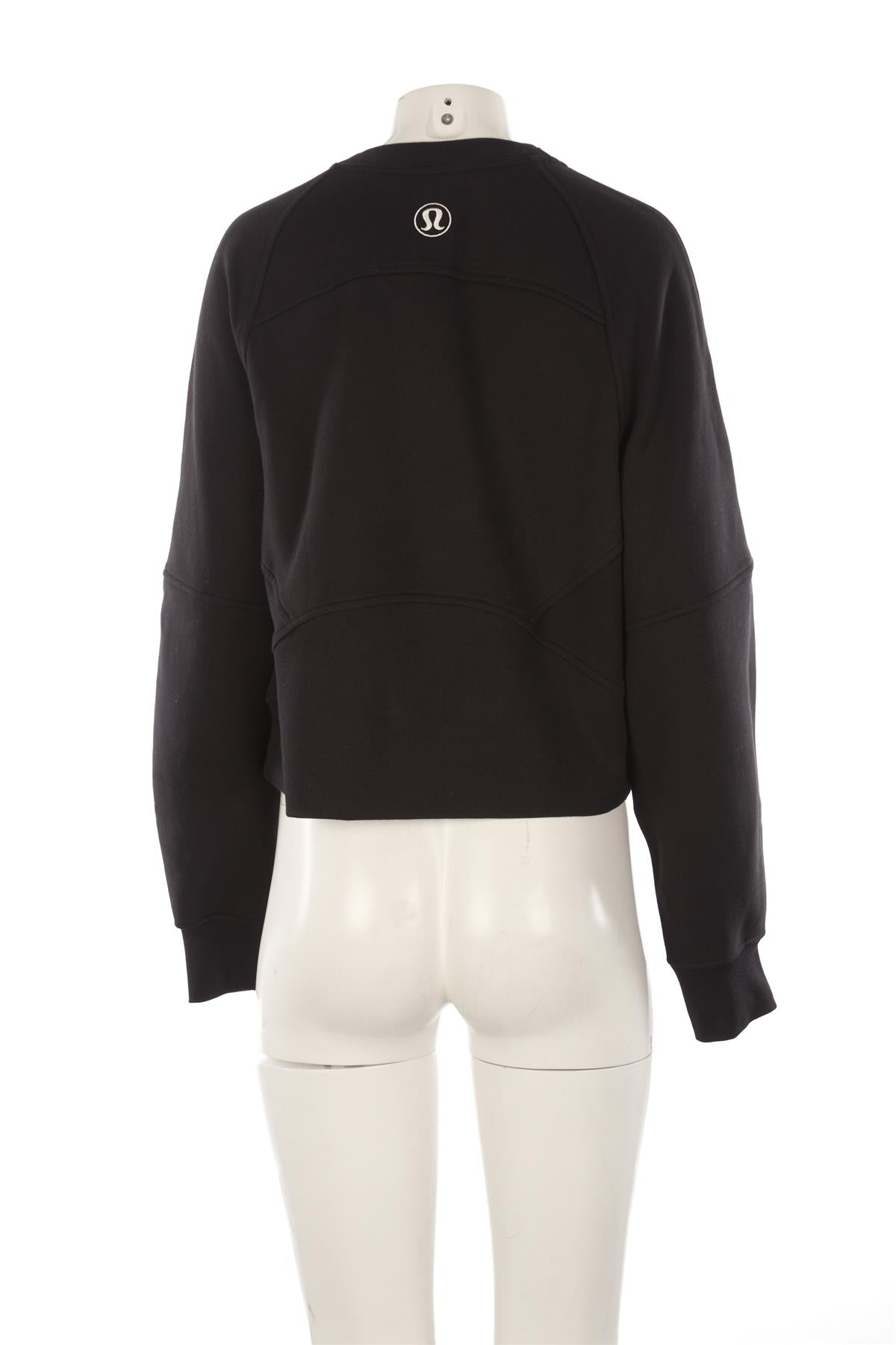 LULULEMON BLACK COTTON SWEATSHIRT MEDIUM/LARGE