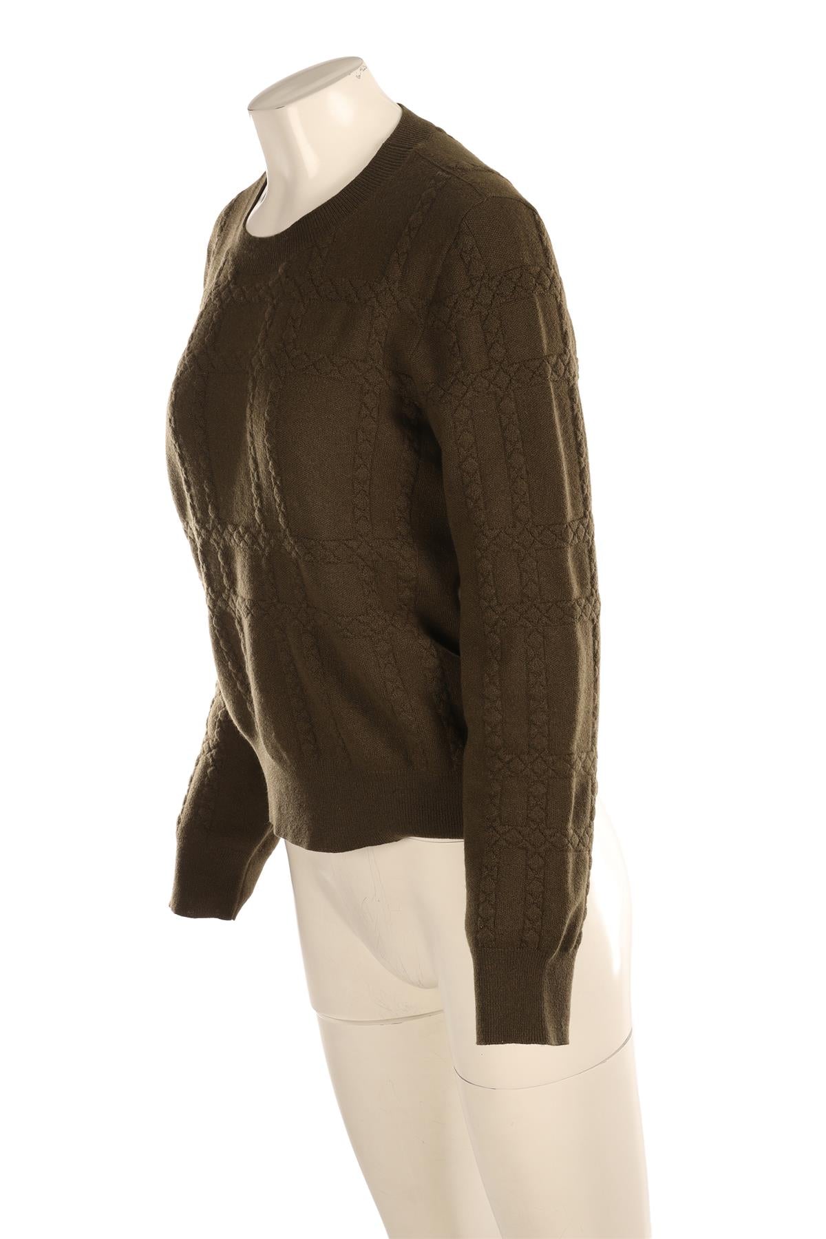 BOTTEGA VENETA GREEN CASHMERE SWEATER IT 46 UK 14