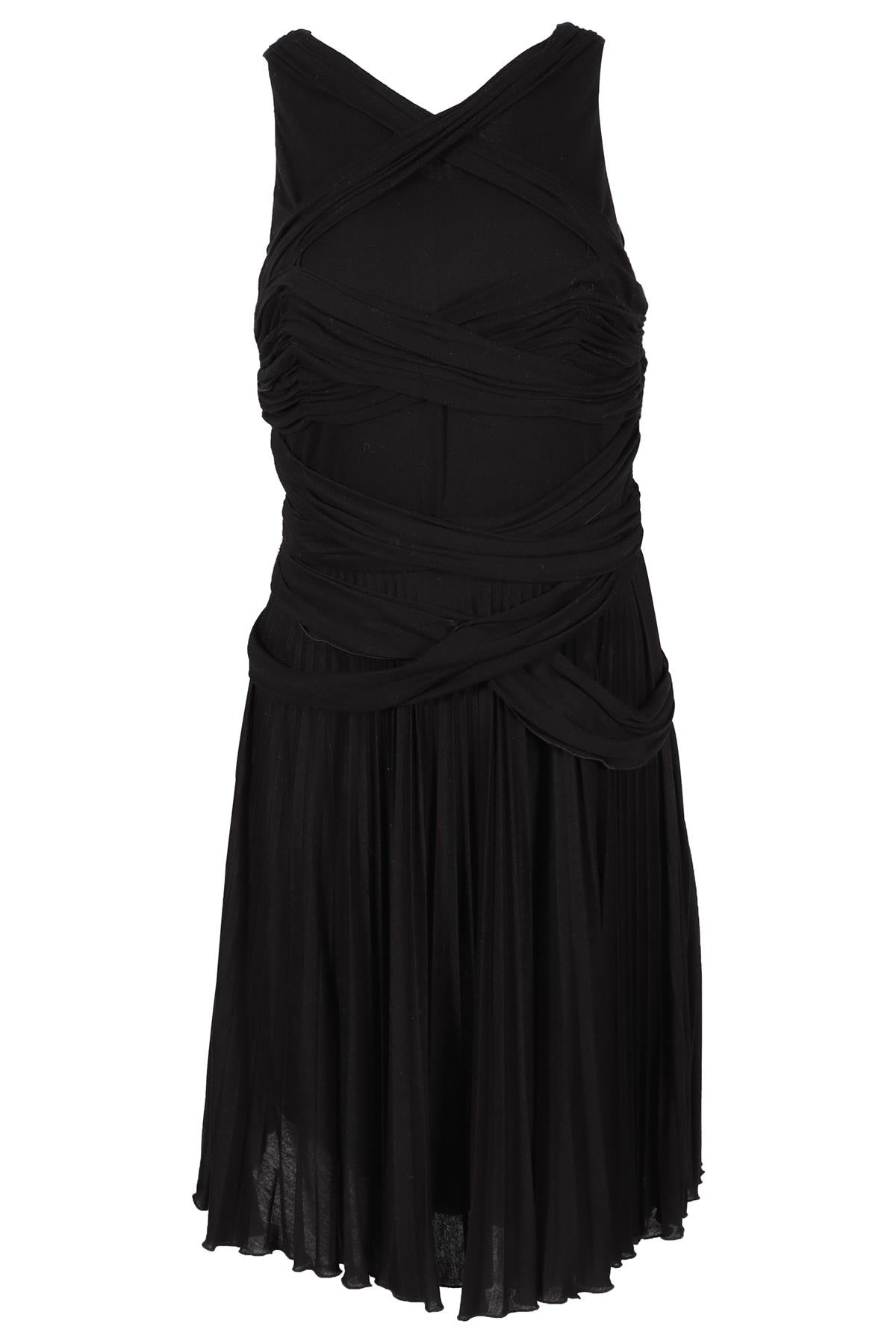 VERSACE BLACK JERSEY DRESS IT 46 UK 14