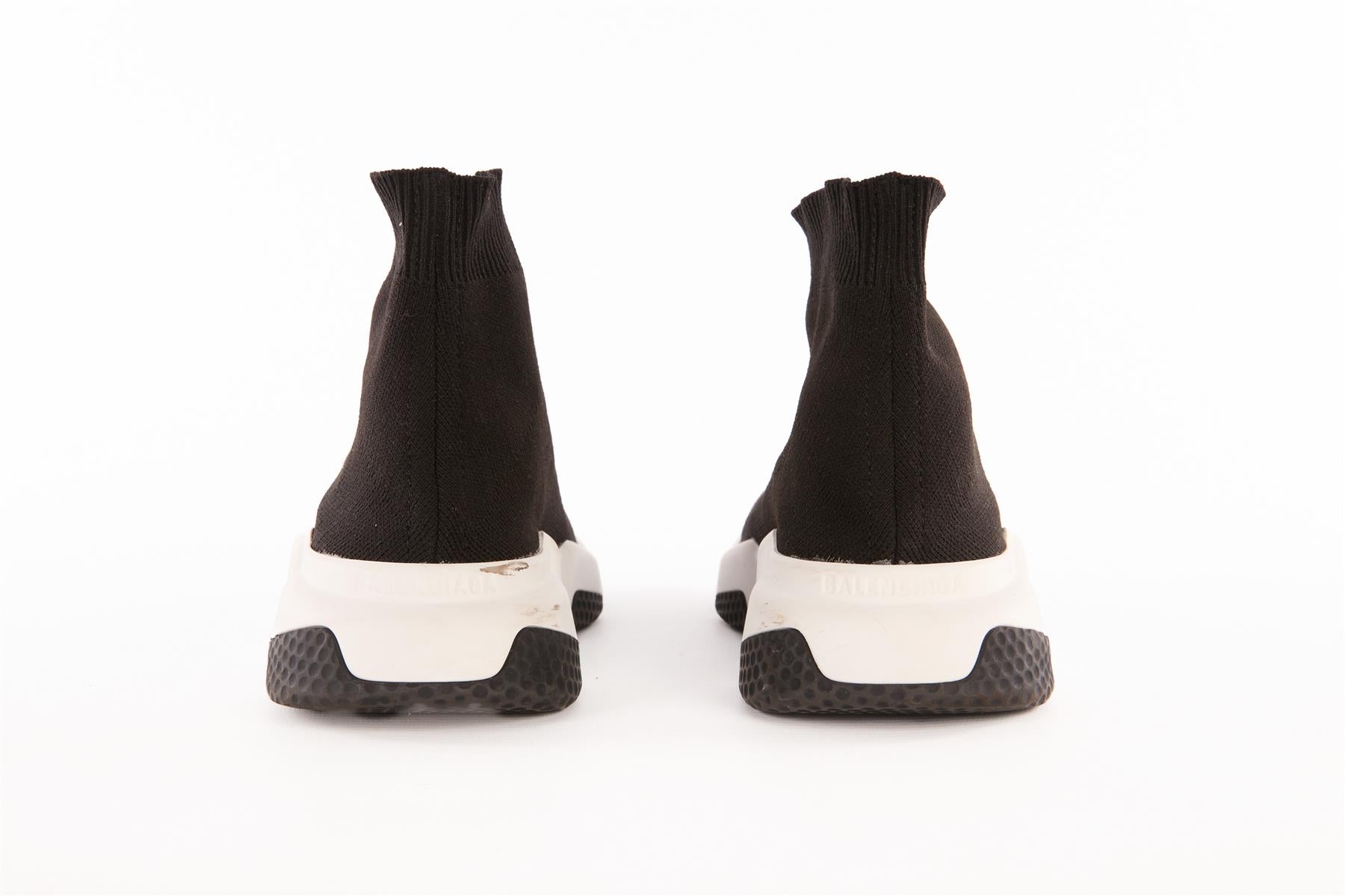 BALENCIAGA BLACK SPEED KNIT SNEAKERS EU 37 UK 4 US 7