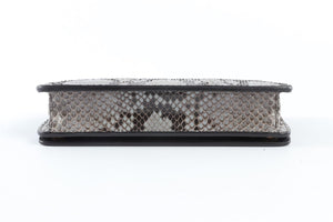 PRADA GREY PYTHON SHOULDER BAG