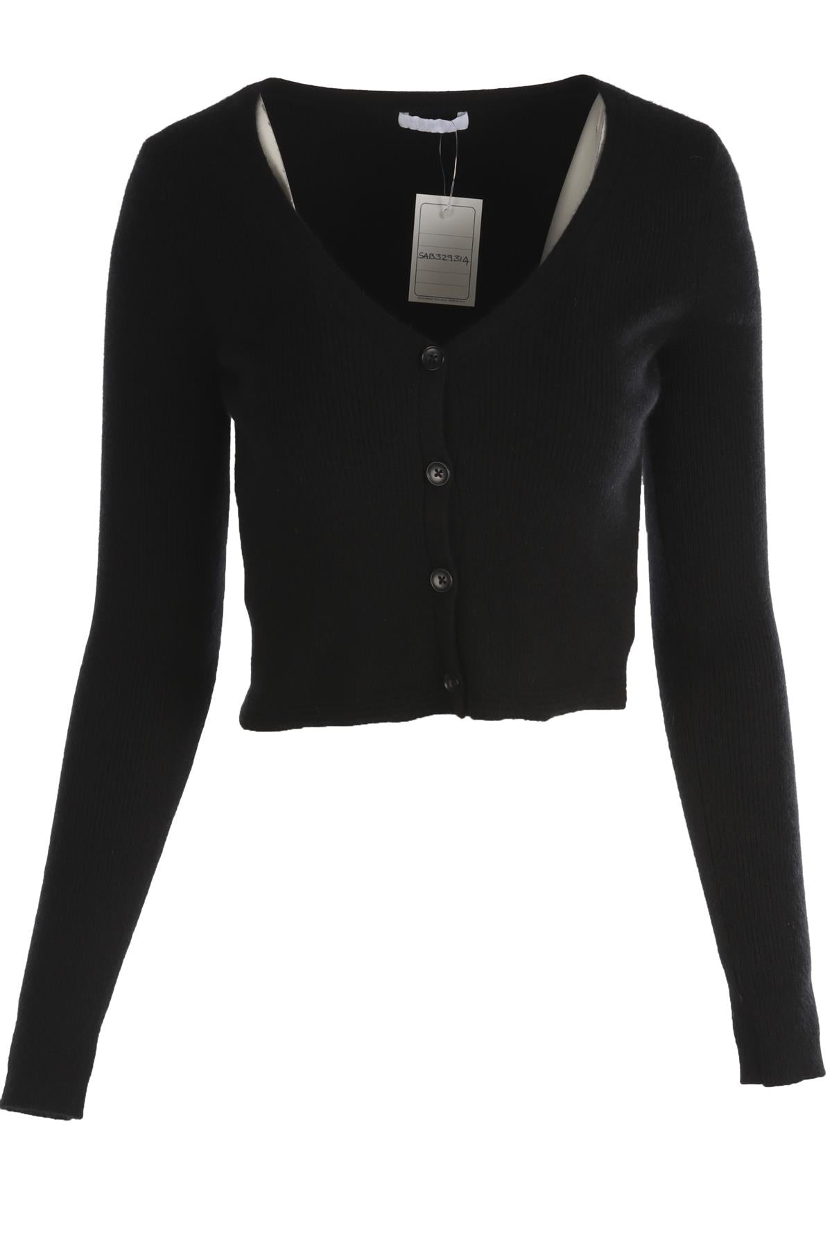 SABLYN BLACK CASHMERE CARDIGAN MEDIUM