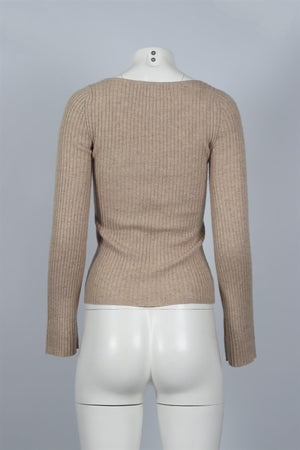 NAKED CASHMERE BEIGE CASHMERE TOP SMALL