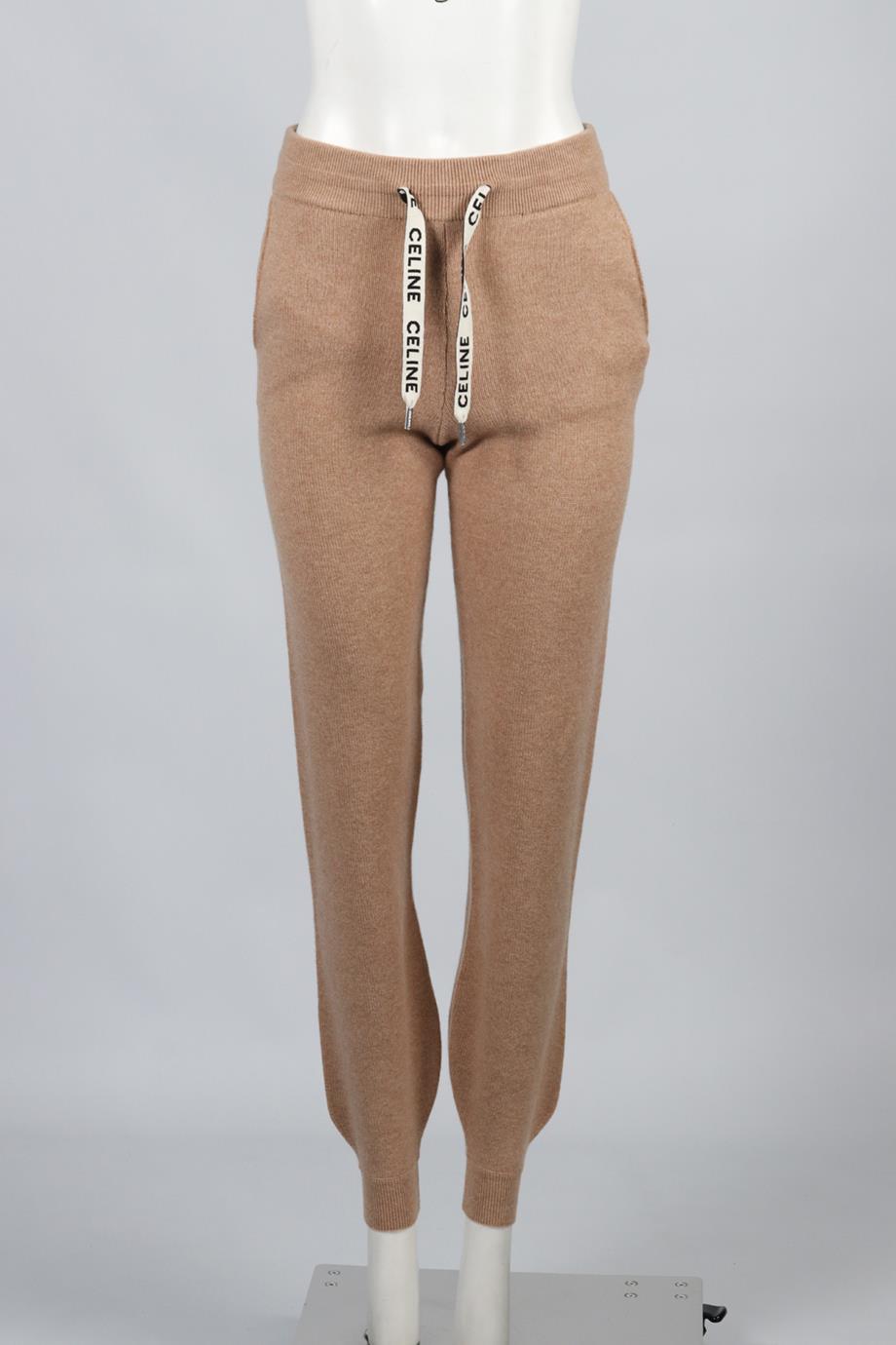 CELINE WOOL AND CASHMERE BLEND PANTS XSMALL
