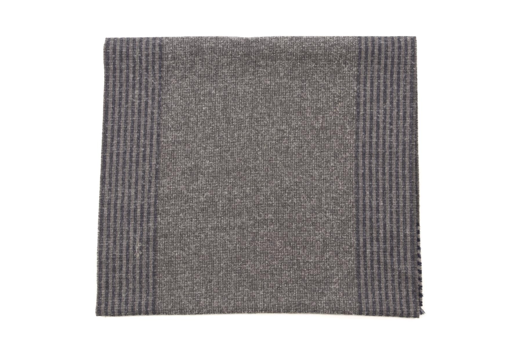 BRUNELLO CUCINELLI GREY CASHMERE SCARF