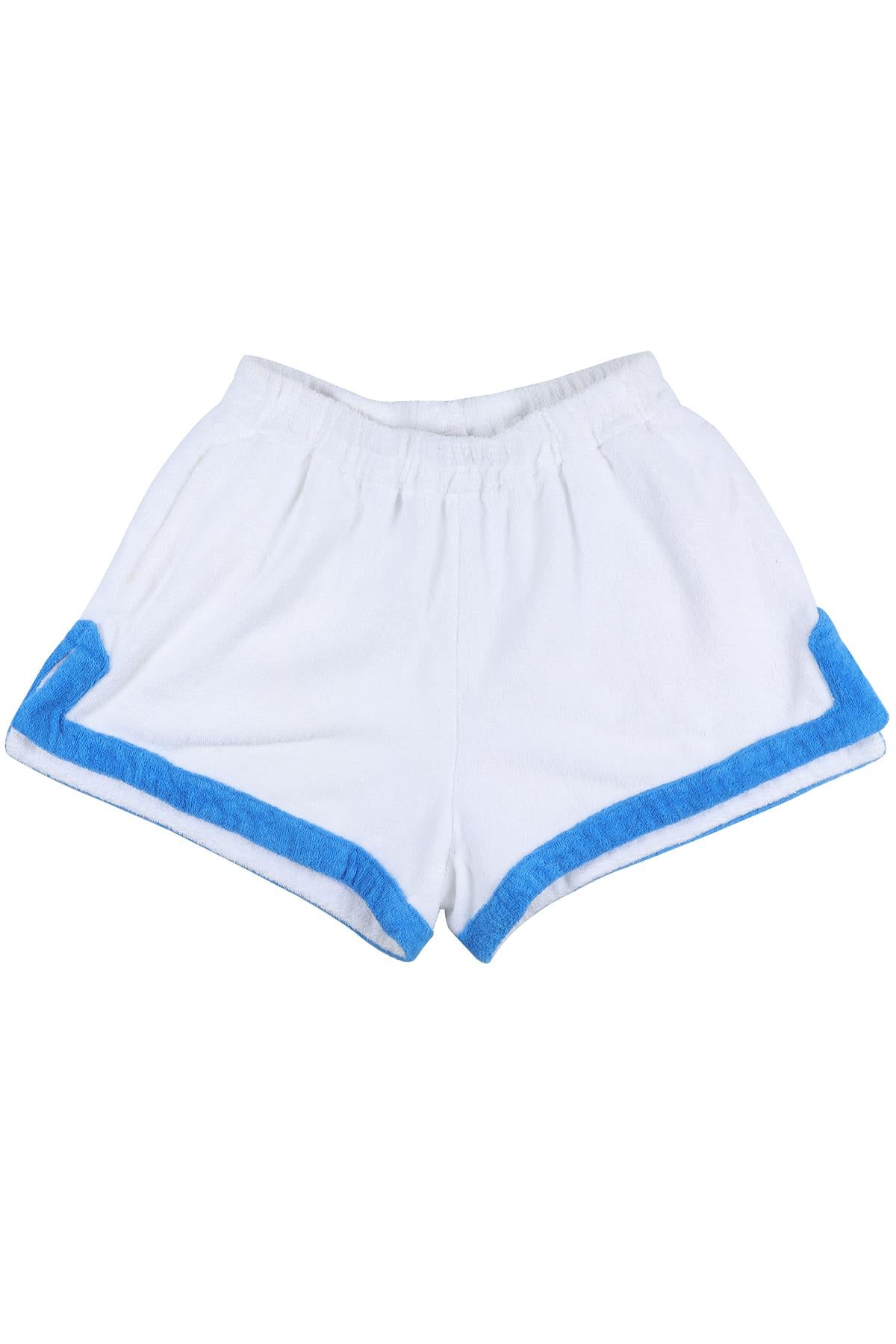 TERRY TOWELLING WHITE COTTON SHORTS MEDIUM