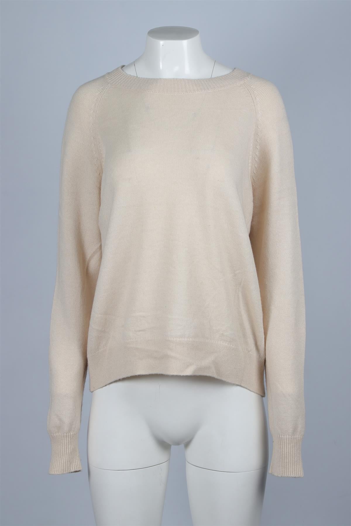 VANESSA BRUNO CREAM CASHMERE SWEATER LARGE