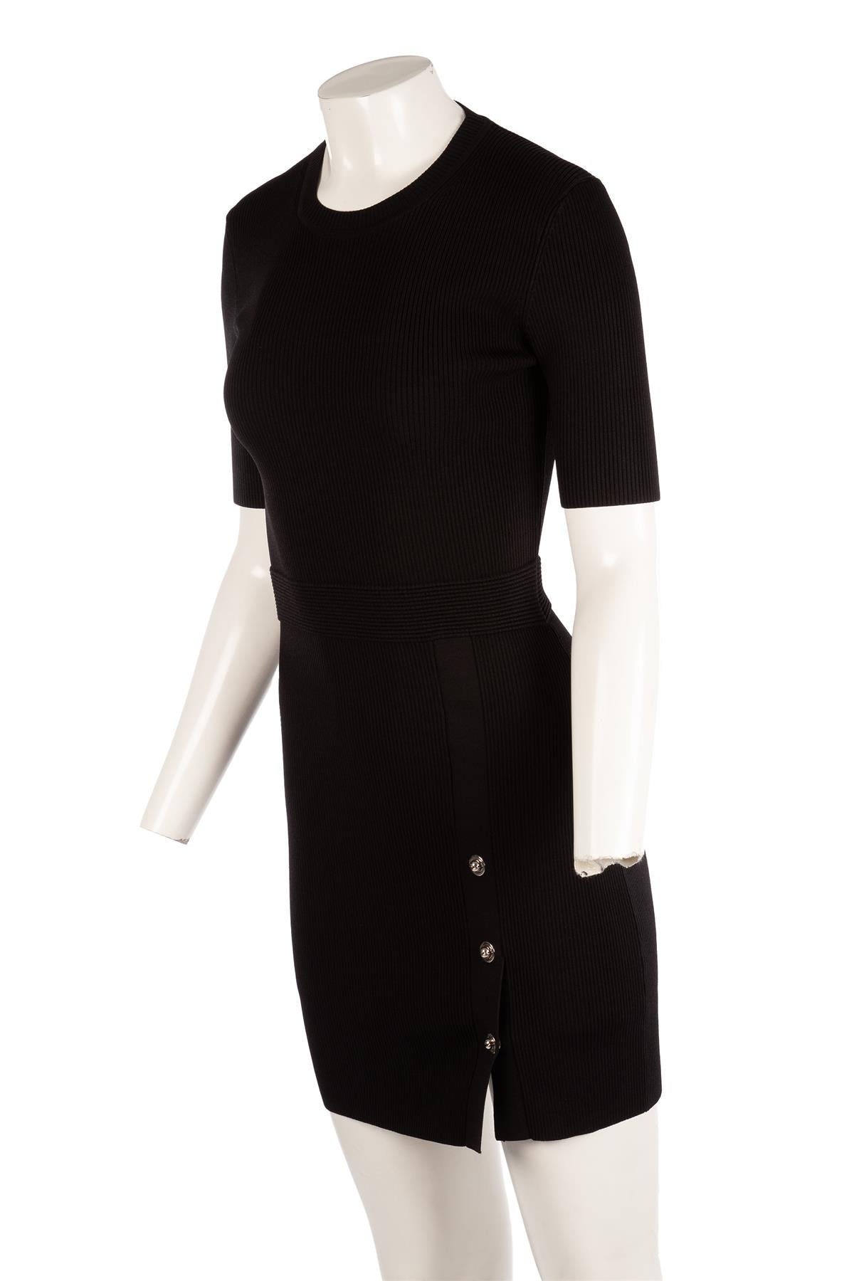 JONATHAN SIMKHAI BLACK KNIT MINI DRESS MEDIUM