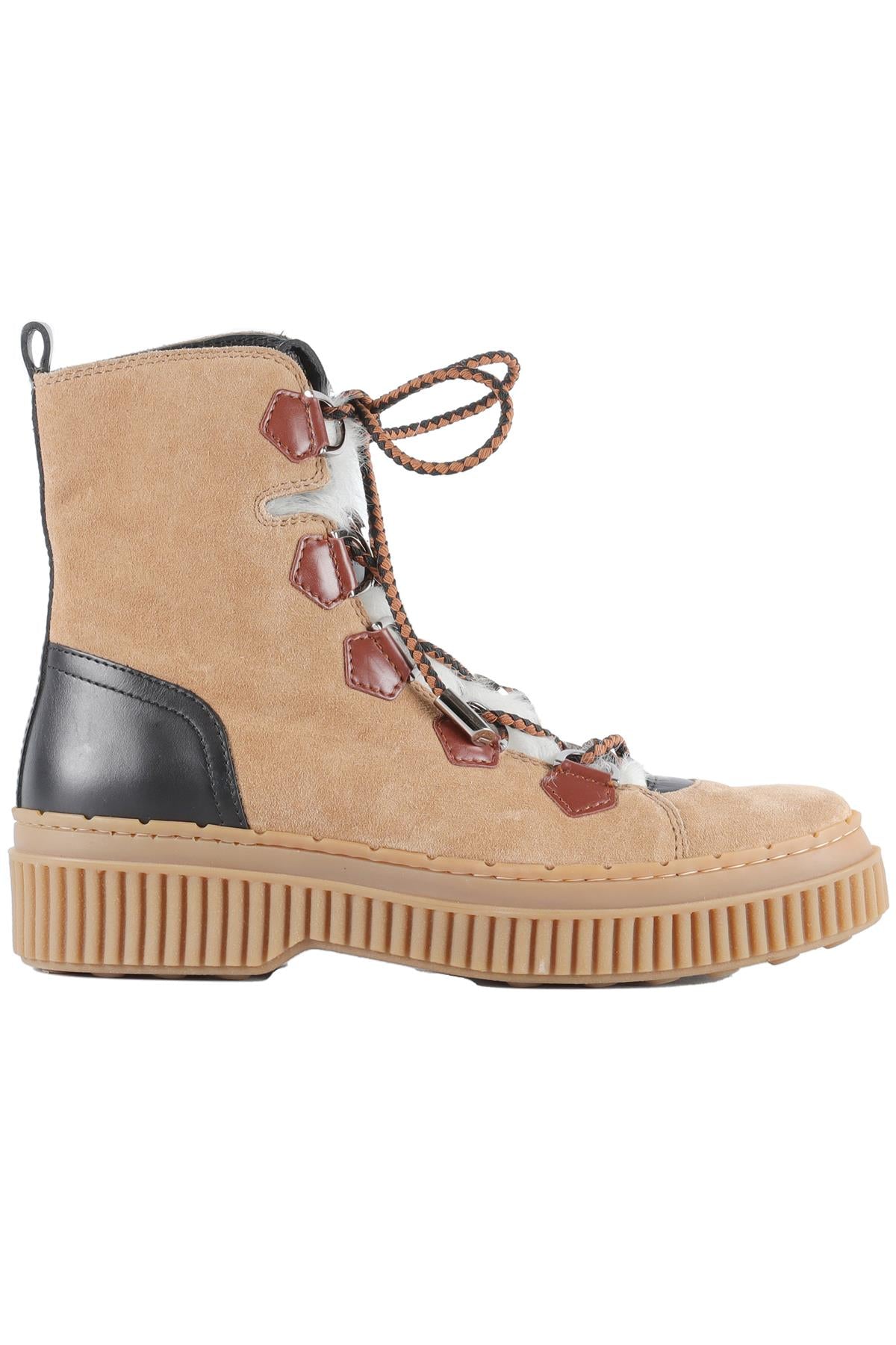 TOD'S TAN SUEDE ANKLE BOOTS EU 36 UK 3 US 6