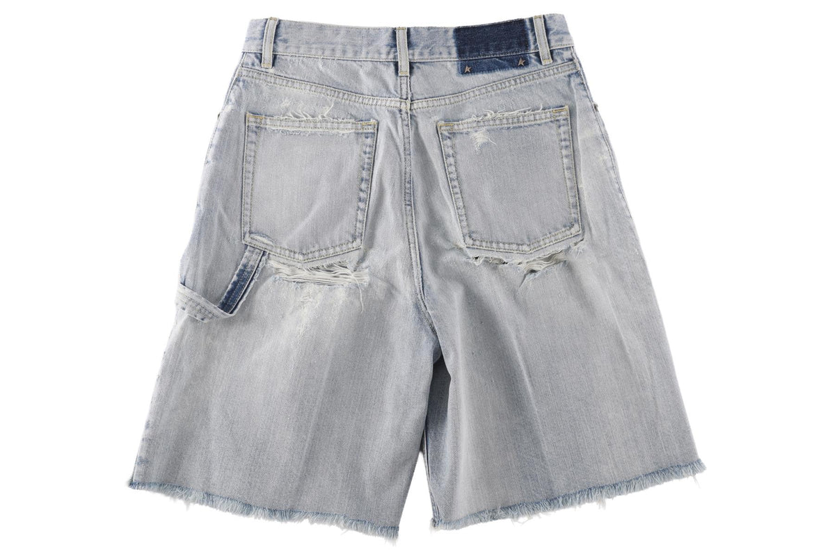 GOLDEN GOOSE DELUXE BRAND BLUE DENIM SHORTS W27 UK 8-10