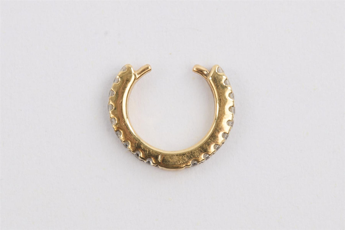 MARIA TASH 14K GOLD CZ EAR CUFF
