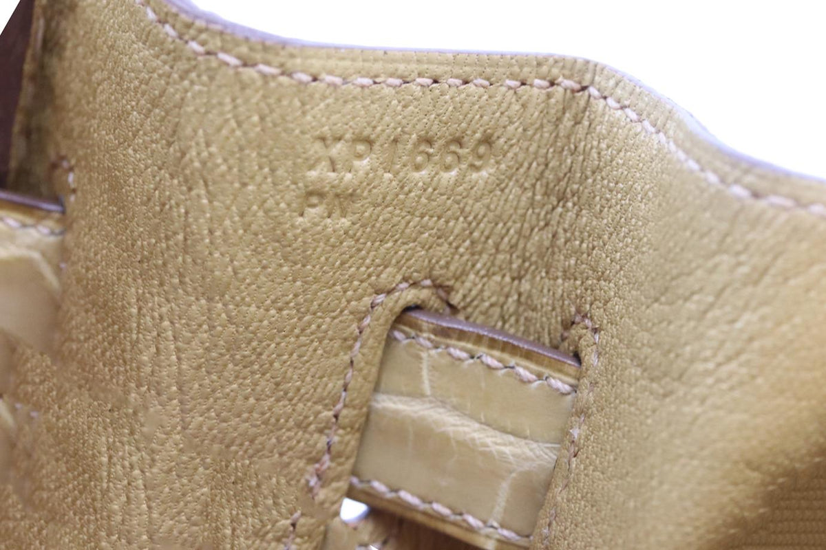 HERMÈS 2016 KELLY RETOURNE 35CM MATTE NILOTICUS CROCODILE LEATHER BAG