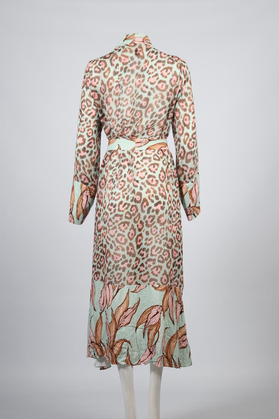 PATBO BELTED CREPE MAXI DRESS SMALL