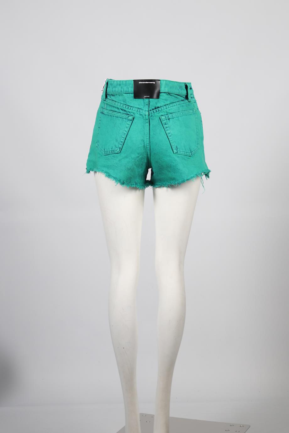 ALEXANDER WANG HIGH RISE DENIM SHORTS W26 UK 8