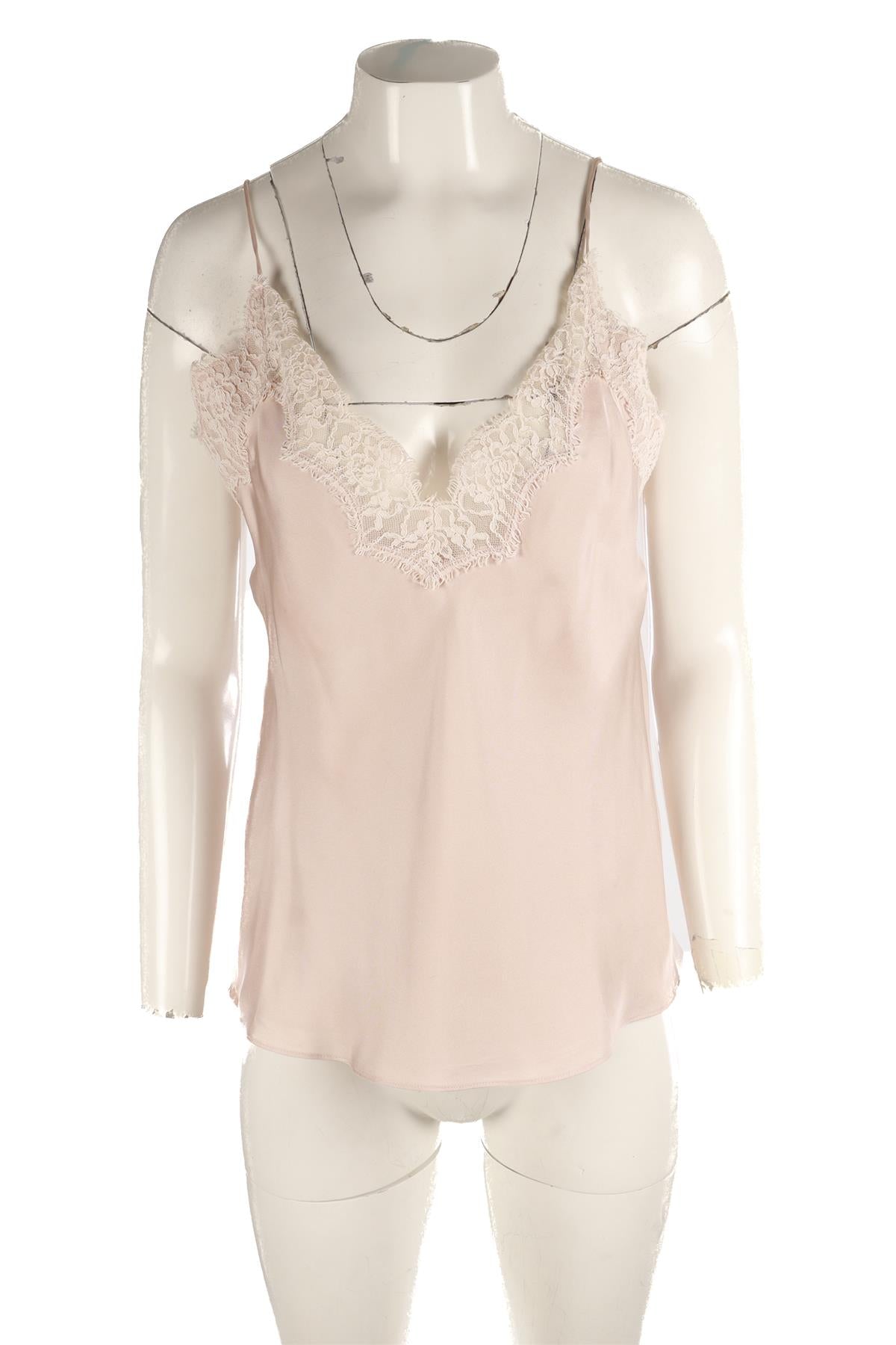 ROHE PINK SATIN TOP FR 36 UK 8