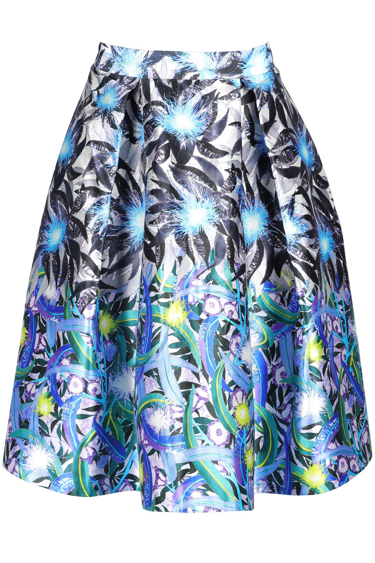 PETER PILOTTO MULTI SILK MINI SKIRT UK 10