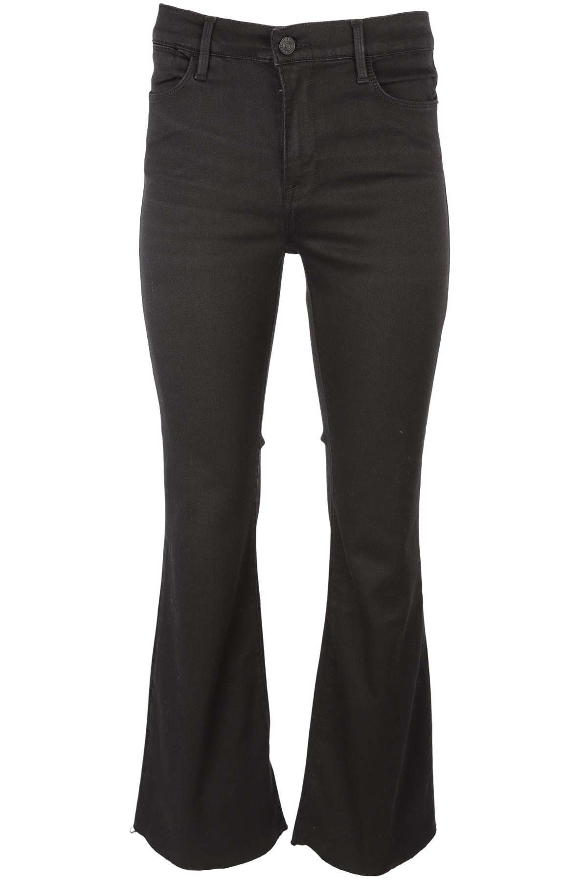 FRAME BLACK HIGH RISE FLARED JEANS W29 UK 10-12