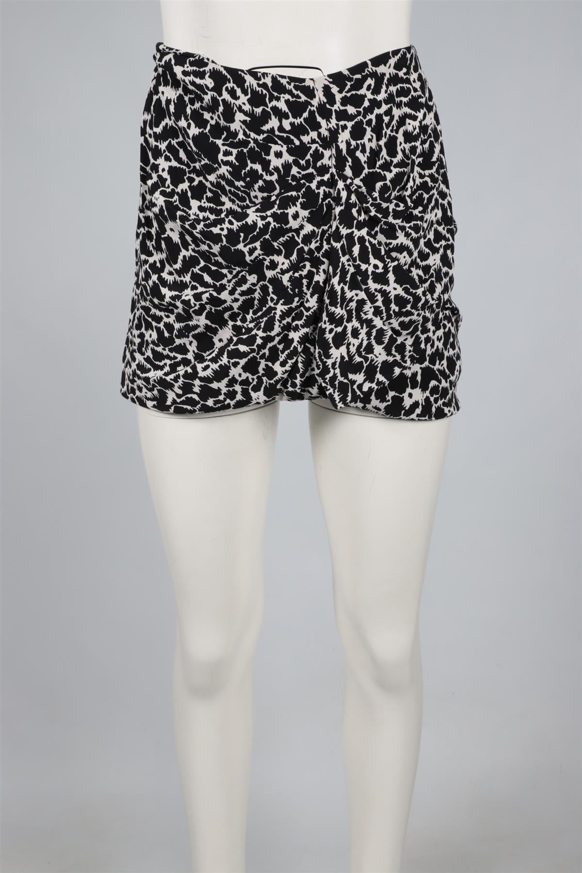 ISABEL MARANT ÉTOILE BLACK CREPE MINI SKIRT FR 38 UK 10