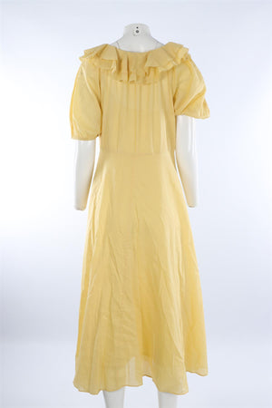 THE GREAT YELLOW COTTON MAXI DRESS UK 12