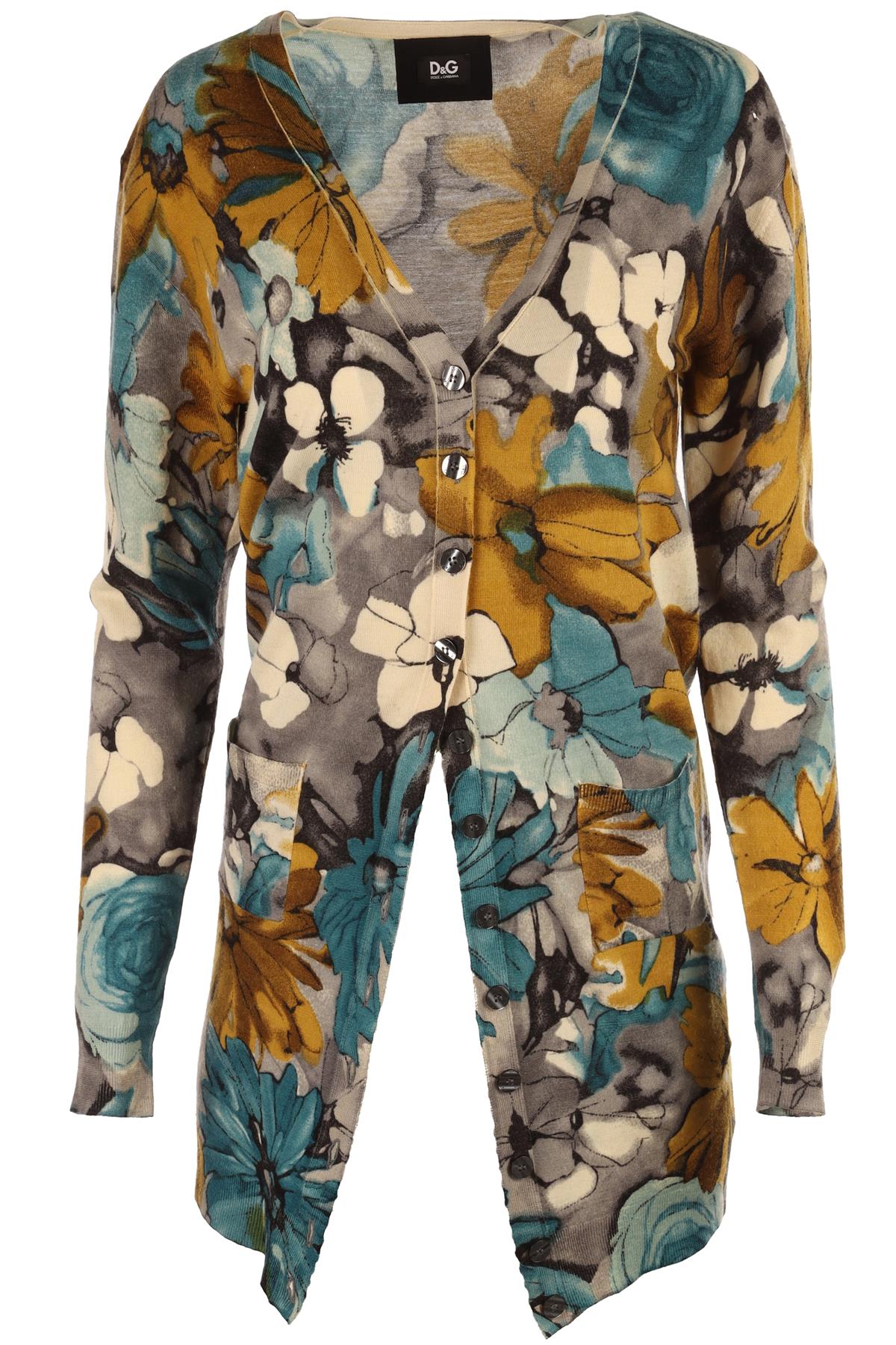 D&G MULTI WOOL CARDIGAN IT 42 UK 10