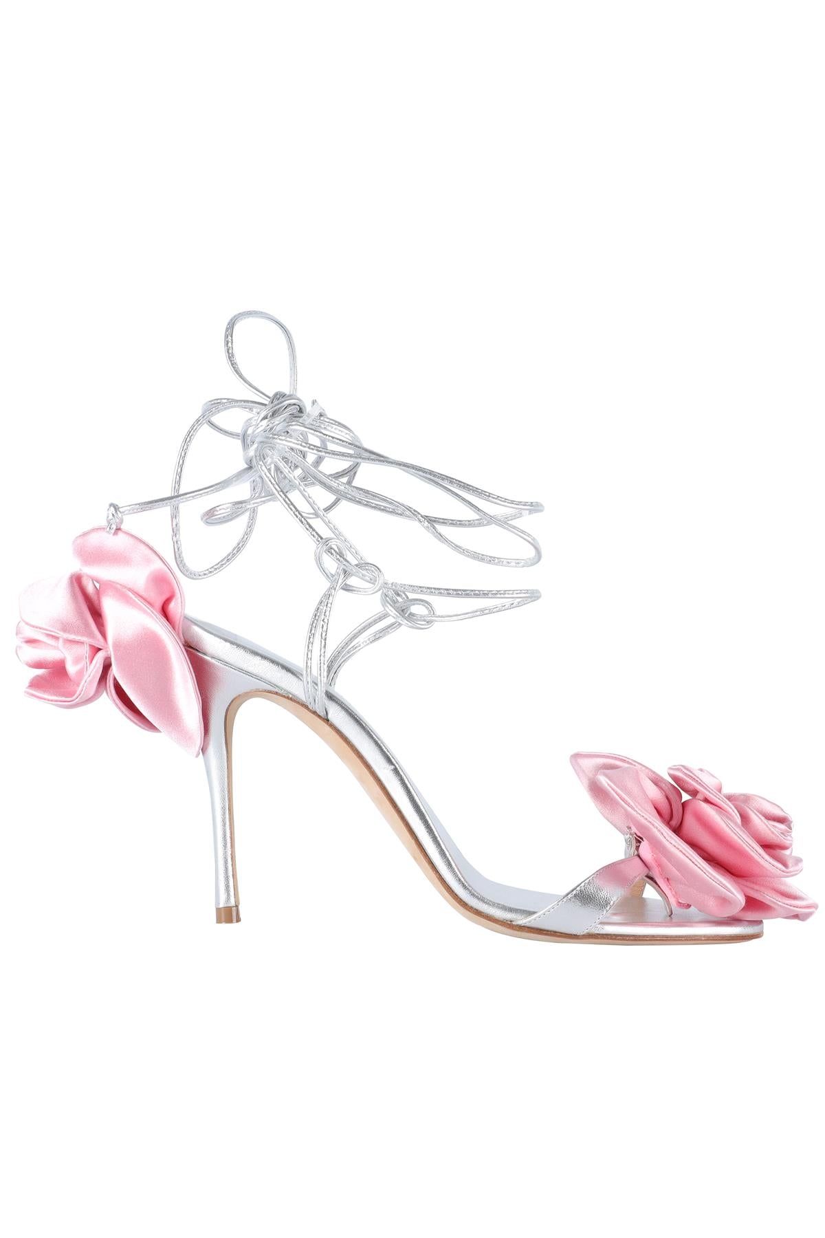 MAGDA BUTRYM SILVER LEATHER SANDALS EU 37.5 UK 4.5 US 7.5