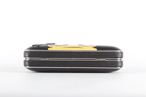 PINKO BLACK LEATHER CLUTCH