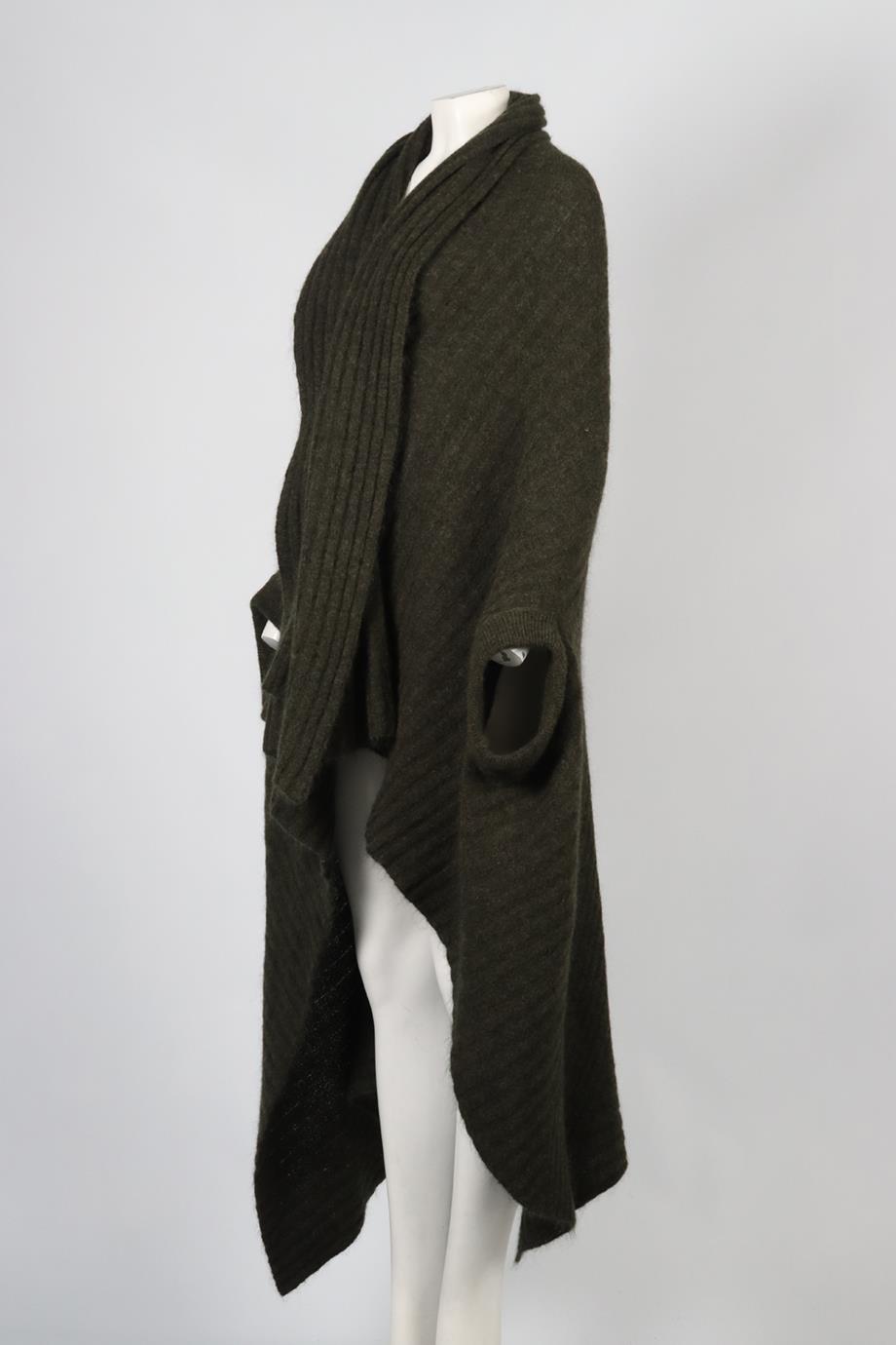 ACNE STUDIOS WOOL PONCHO ONE SIZE