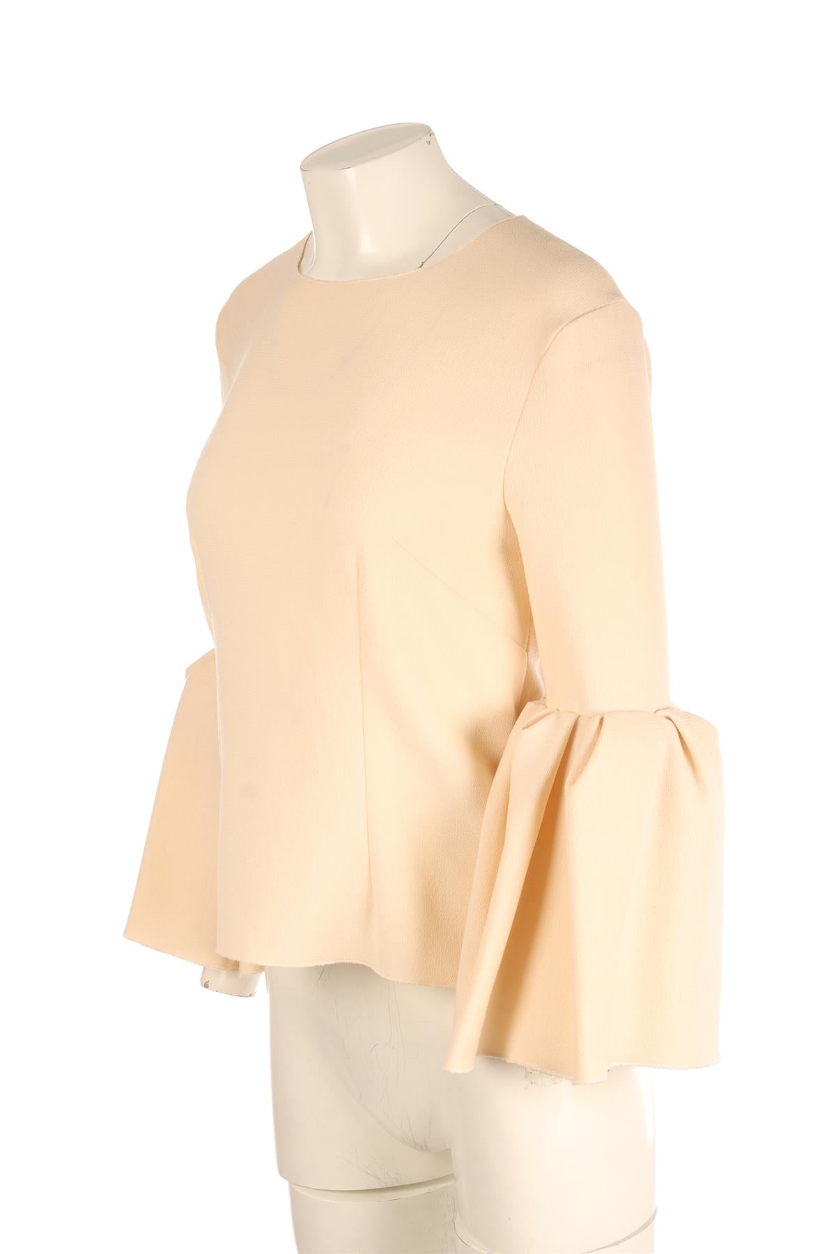 ROKSANDA CREAM WOOL TOP UK 10
