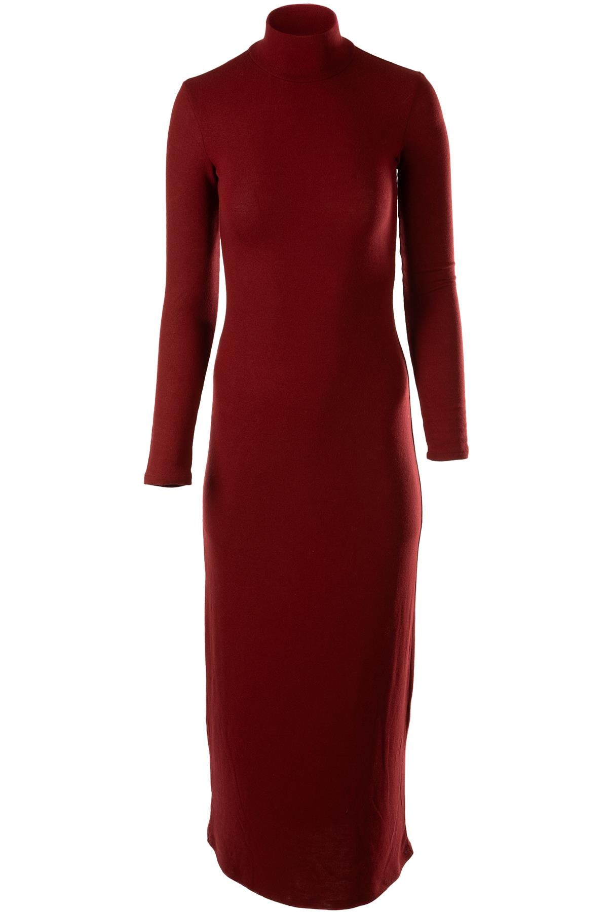 LESET RED JERSEY MAXI DRESS XSMALL