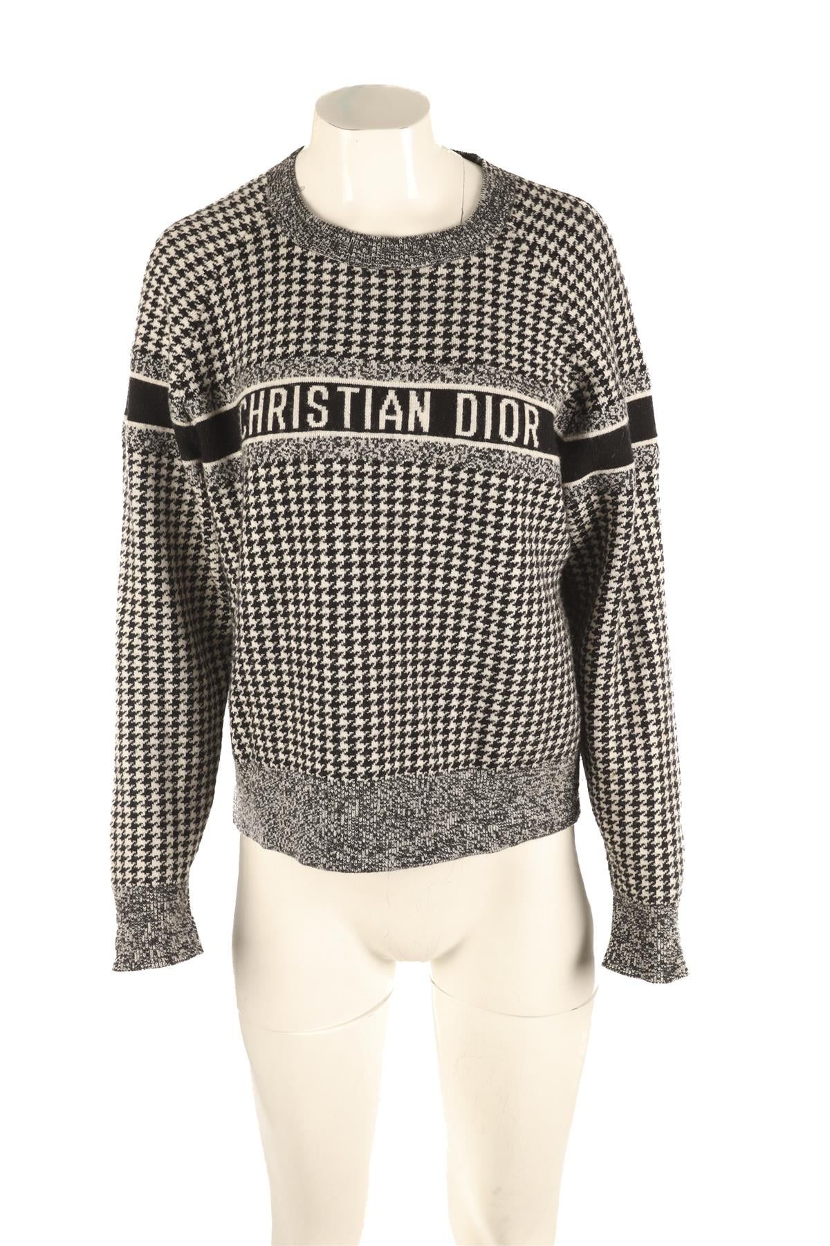 CHRISTIAN DIOR BLACK CASHMERE SWEATER FR 38 UK 10