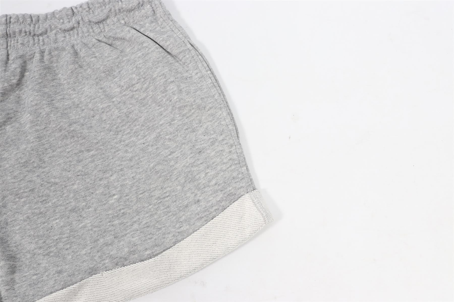 ADAM SELMAN GREY COTTON SHORTS SMALL