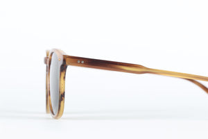 GARRETT LEIGHT BROWN SQUARE FRAME ACETATE SUNGLASSES