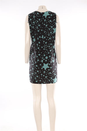 DOLCE & GABBANA BLACK SILK MINI DRESS IT 44 UK 12