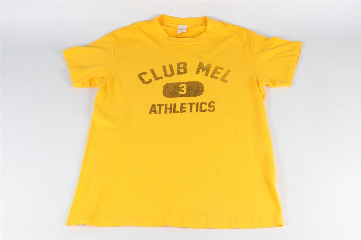 RE/DONE + MEL OTTENBERG YELLOW COTTON T-SHIRT SMALL