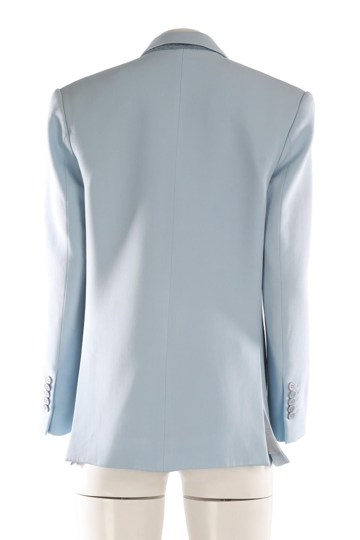 WARDROBE NYC BLUE WOOL BLAZER XSMALL