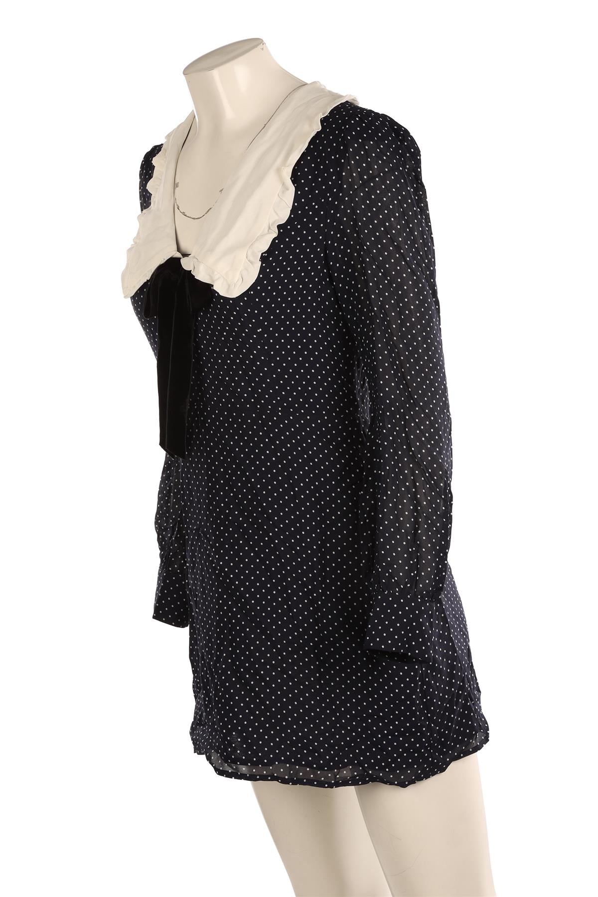 REFORMATION NAVY CREPE MINI DRESS US 8 UK 4