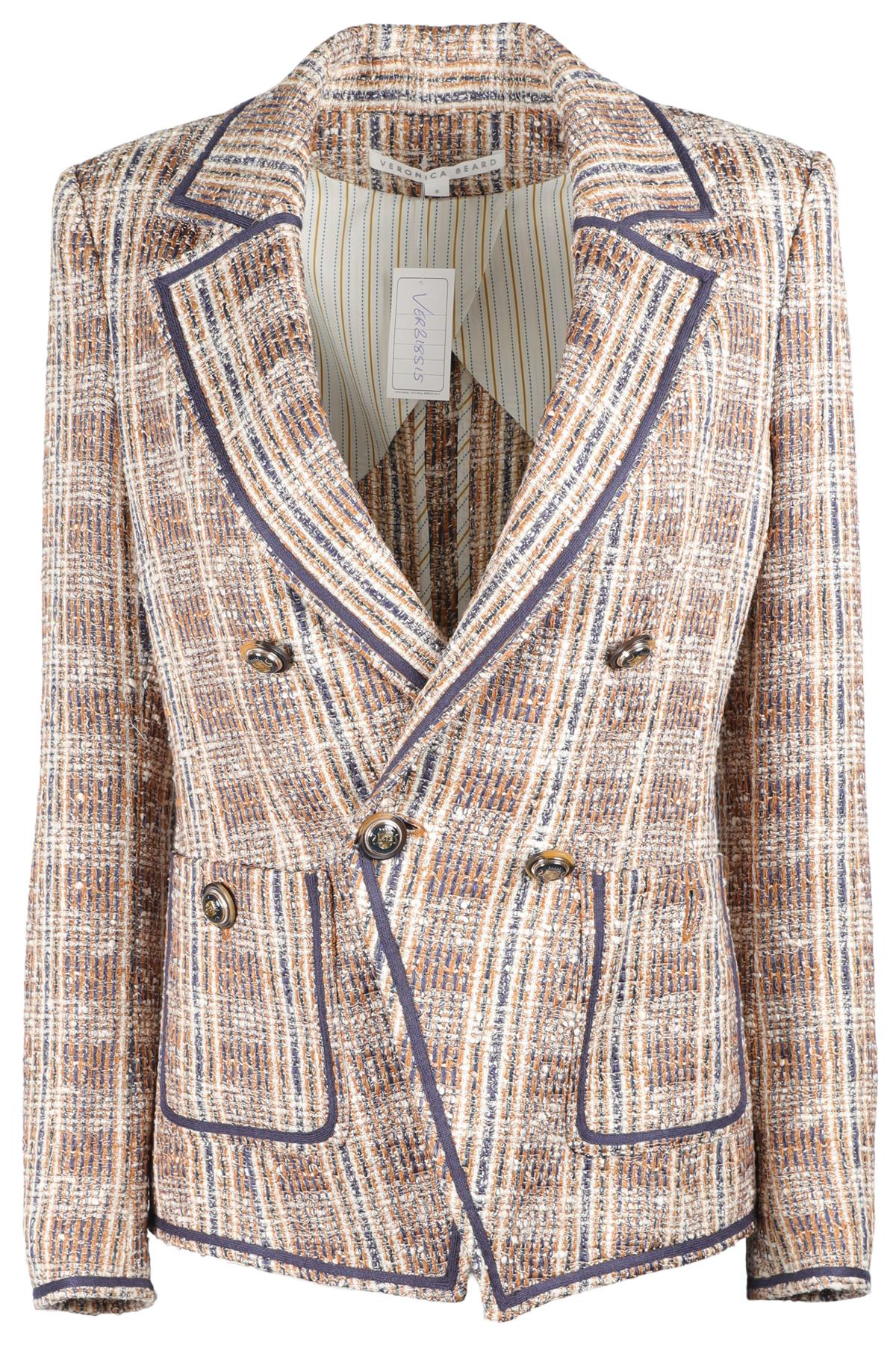 VERONICA BEARD MULTI TWEED BLAZER US 6 UK 10