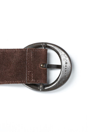 MARNI BROWN SUEDE BELT SMALL