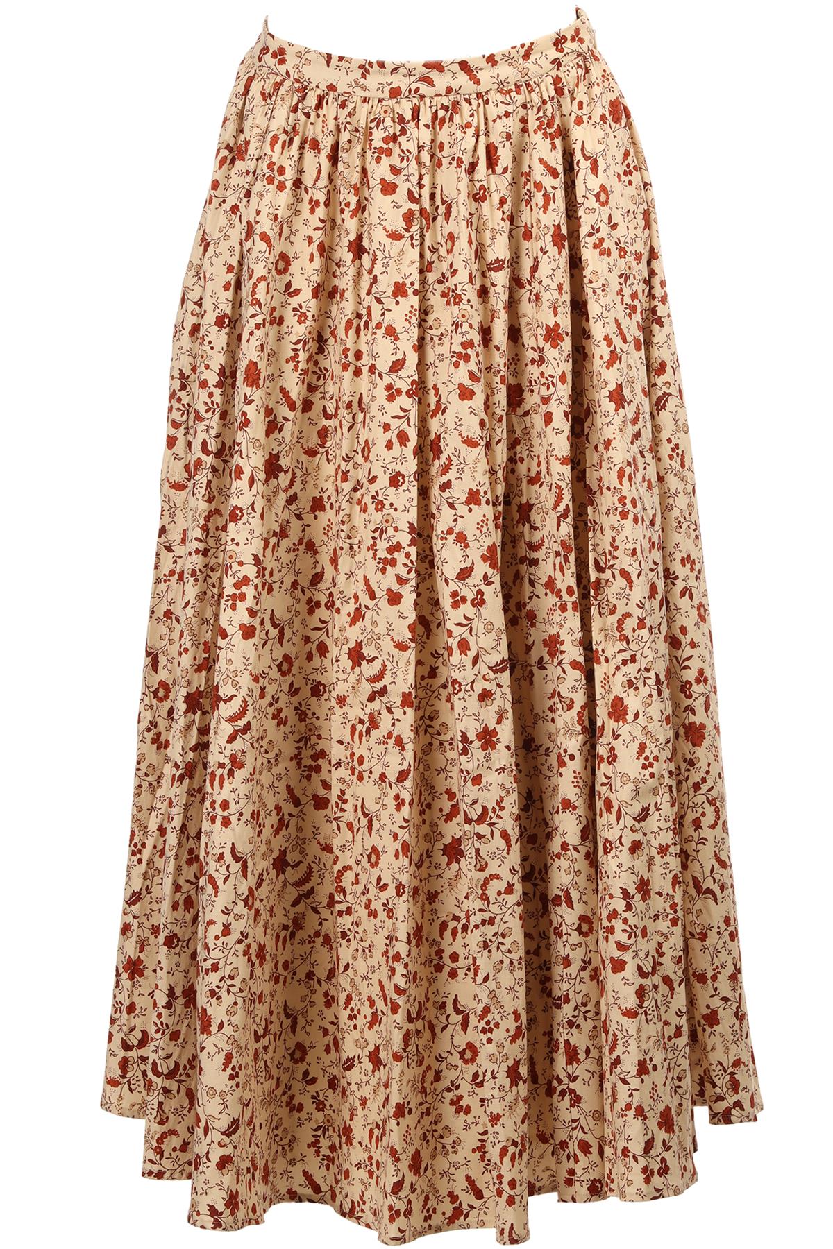 REFORMATION + KACEY MUSGROVES MULTI COTTON MAXI SKIRT US 2 UK 6